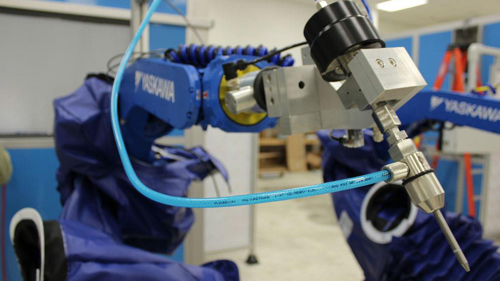 What is the lifespan of the waterjet cutting nozzle? 