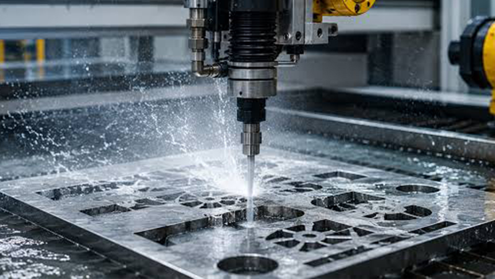 How fast is a 5-axis waterjet? Is it faster or slower than laser cutting?